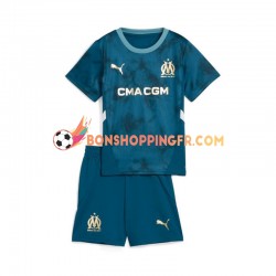 Maillot Extérieur Olympique de Marseille 2024-2025 Manches Courtes Jeune Enfant(+shorts)