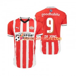 Maillot Domicile PSV Eindhoven DE JONG 9 2024-2025 Manches Courtes Homme
