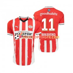 Maillot Domicile PSV Eindhoven Johan Bakayoko 11 2024-2025 Manches Courtes Homme