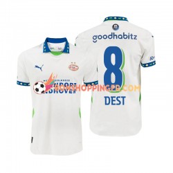 Maillot 3ème PSV Eindhoven Sergino Dest 8 2024-2025 Manches Courtes Homme