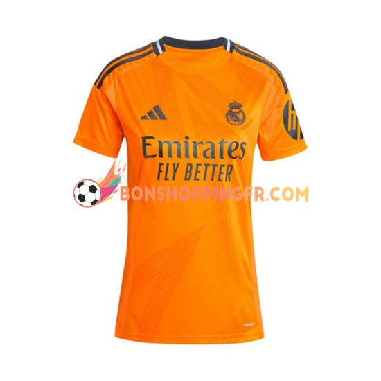 Maillot Extérieur Real Madrid 2024-2025 Manches Courtes Femme