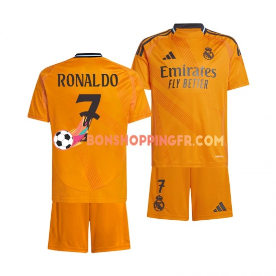 Maillot Extérieur Real Madrid Cristiano Ronaldo 7 2024-2025 Manches Courtes Jeune Enfant(+shorts)