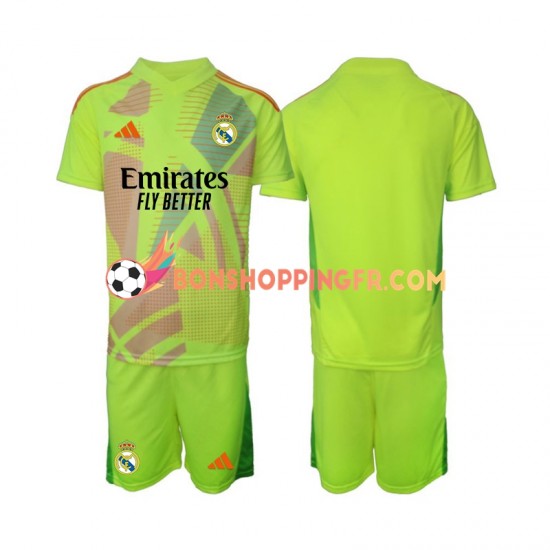 Maillot 4ème Real Madrid Gardien 2024-2025 Manches Courtes Jeune Enfant(+shorts)