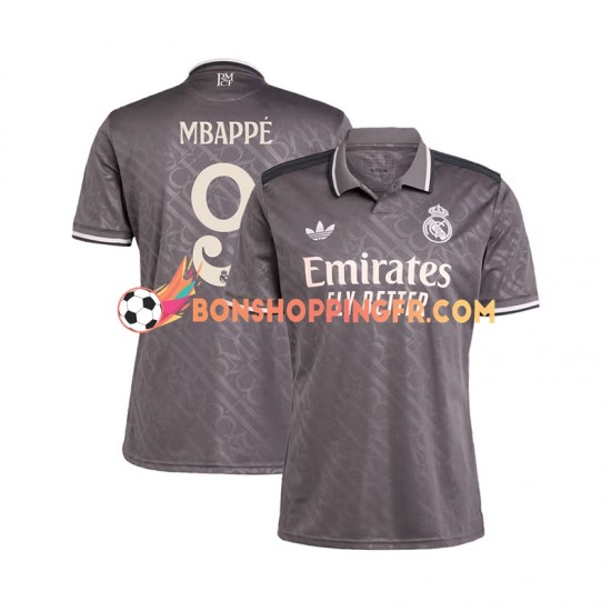 Maillot 3ème Real Madrid Kylian Mbappe 9 2024-2025 Manches Courtes Homme