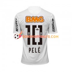 Maillot Rétro Domicile Santos FC PELE 10 2011-2012 Manches Courtes Homme