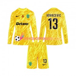 Maillot 3ème Sporting CP Gardien Kovacevic 13 2024-2025 Manches Longues Jeune Enfant(+shorts)