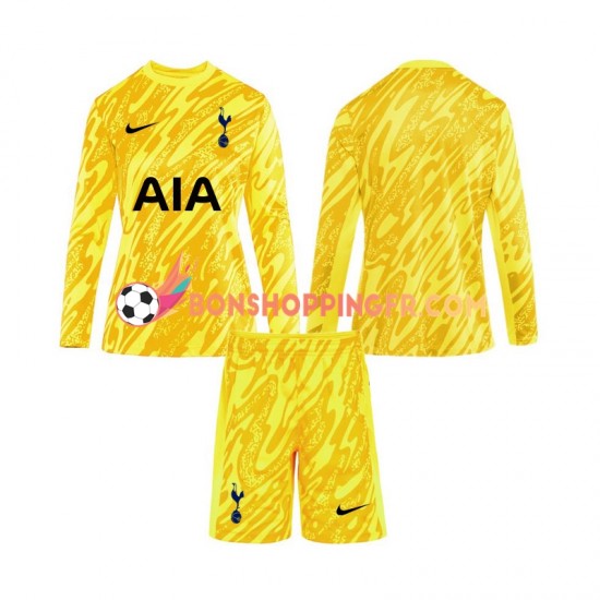 Maillot Domicile Tottenham Hotspur Gardien 2024-2025 Manches Longues Jeune Enfant(+shorts)