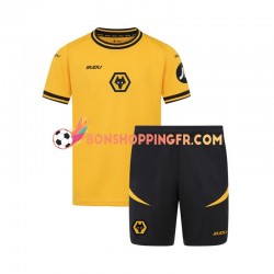 Maillot Domicile Wolverhampton Wanderers 2024-2025 Manches Courtes Jeune Enfant(+shorts)